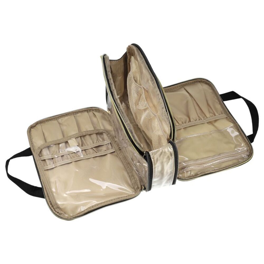 Large Water-resistant Toiletry Bag Makeup Bag with Compartments Black